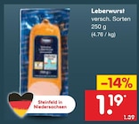 Leberwurst Angebote bei Netto Marken-Discount Oldenburg für 1,19 €