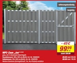 WPC-Zaun Jan Grundelement Angebote bei toom Baumarkt Köln für 99,99 €