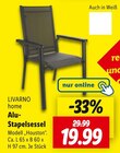 Alu-Stapelsessel Angebote von LIVARNO home bei Lidl Tübingen für 19,99 €
