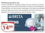 Filterkartuschen All-in-one Angebote von Brita bei GLOBUS Rodgau für 14,99 €
