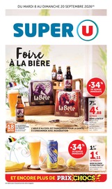 Promos Bière dans le catalogue "SUPER U" de Super U Bière en promo dans le catalogue Super U à la page 1