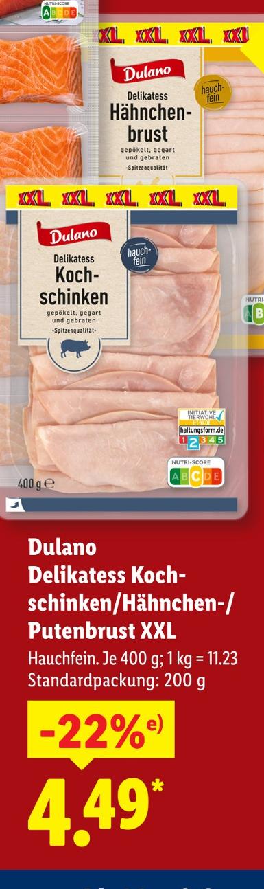 Delikatess Kochschinken/Hähnchen-/ Putenbrust XXL
