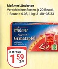 Ländertee im Angebot bei GLOBUS in Frechen Ländertee Angebote von Meßmer bei GLOBUS Frechen für 1,59 €