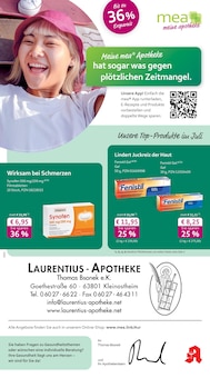 mea - meine apotheke Prospekt Unsere Juli-Angebote mit 4 Seiten