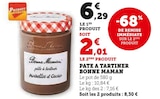 Pâte à tartiner noisettes et cacao à Super U dans Siaugues-Sainte-Marie Pâte à tartiner noisettes et cacao à Super U dans Siaugues-Sainte-Marie