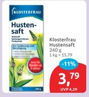 Hustensaft von Klosterfrau für 3,79 € bei budni im Angebot Hustensaft von Klosterfrau im aktuellen budni Prospekt