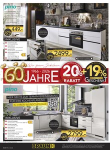 Kühlschrank im BRAUN Möbel-Center Prospekt "Wir feiern Jubiläum!" mit 28 Seiten (Homburg)