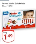 Kinder Schokolade Angebote von Ferrero bei GLOBUS Wolfenbüttel für 1,49 €