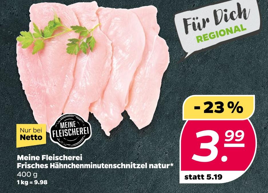 Frisches Hähnchenminutenschnitzel natur