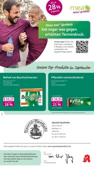 mea - meine apotheke Prospekt der Woche "Unsere September-Angebote" Seite 1, 01.09.2025 bis 30.09.2025 für Trier Aktueller mea - meine apotheke Prospekt "Unsere September-Angebote" Seite 1 von 4 Seiten für Trier