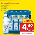 Aktuelles Mineralwasser Angebot bei Netto Marken-Discount in Berlin ab 4,49 €
