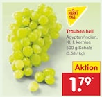 Trauben hell von MARKT TAG für 1,79 € bei Netto Marken-Discount im Angebot Trauben hell von MARKT TAG im aktuellen Netto Marken-Discount Prospekt