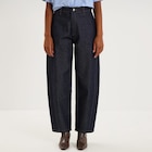 Jean barrel taille haute denim brut femme - La Halle Jean barrel taille haute denim brut femme à 29,99 € dans le catalogue La Halle
