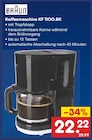 Kaffeemaschine KF 1100.BK von Braun im aktuellen Netto Marken-Discount Prospekt für 22,22 €
