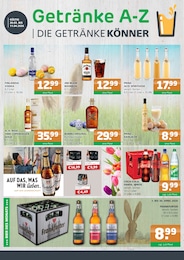 Getränkemärkte Prospekt von Getränke A-Z Bernau Getränke A-Z Prospekt: "DIE GETRÄNKEKÖNNER", 4 Seiten, 30.03.2026 - 11.04.2026