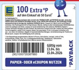 100 Extra °P Coupon Angebote von EDEKA bei E center Freital