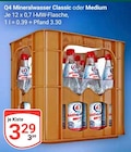 Aktuelle Mineralwasser Angebote bei GLOBUS in Mannheim Aktuelles Mineralwasser Classic oder Medium Angebot bei GLOBUS in Mannheim ab 3,29 €