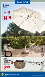 Offre Parasol dans le catalogue Lidl du moment à la page 58