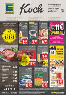 Coca Cola im EDEKA Prospekt "Aktuelle Angebote" mit 24 Seiten (Gelsenkirchen)