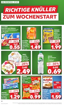 Nutella im aktuellen Kaufland Prospekt (Gießen) Nutella im Kaufland Prospekt "Aktuelle Angebote" mit 54 Seiten (Gießen)