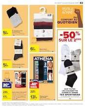 Chaussettes Angebote im Prospekt "BONNE ANNÉE BONNE PROMO" von Carrefour auf Seite 41