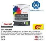 toom Baumarkt Falkenstein - 2in1 Buntlack Angebot im Prospekt 2in1 Buntlack bei toom Baumarkt im Falkenstein Prospekt für 6,99 €