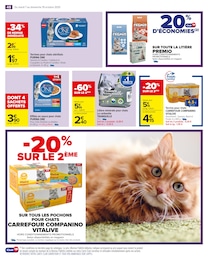 Prix et réduction Litière dans le prospectus Carrefour Market en cours Offre Litière dans le catalogue Carrefour Market du moment à la page 50