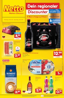 Kaffee im Netto Marken-Discount Prospekt "Aktuelle Angebote" mit 63 Seiten (Rostock)