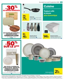Prix et réduction Vaisselle dans le prospectus Carrefour en cours Offre Vaisselle dans le catalogue Carrefour du moment à la page 61