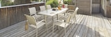 Table extensible Piazza aluminium argile 8 places - Hespéride dans le catalogue Maxi Bazar