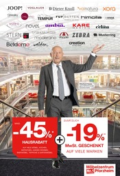 Möbelzentrum Pforzheim Möbel & Einrichtung Prospekt der aktuellen Woche mit 12 Seiten, gültig von 28.03.2026 bis 11.04.2026, in Karlsruhe und Umgebung Aktueller Möbelzentrum Pforzheim Möbel & Einrichtung Prospekt in Karlsruhe und Umgebung, "HAUSRABATT" mit 12 Seiten, 28.03.2026 - 11.04.2026