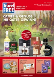 Aktueller Travel FREE Supermarkt Prospekt in Falkenstein und Umgebung, "KAFFEE & GENUSS: IHR OSTER-GEWINN!" mit 10 Seiten, 22.03.2024 - 04.04.2024