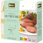 Pavés d'autruche marinés mangue et agrume à poêler - DAM en promo chez Carrefour Pavés d'autruche marinés mangue et agrume à poêler - DAM dans le catalogue Carrefour
