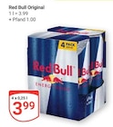 Red Bull Original Angebote von Red Bull bei GLOBUS Rostock für 3,99 €
