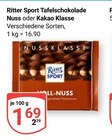Aktuelles Tafelschokolade Nuss Angebot bei GLOBUS in Braunschweig ab 1,69 €