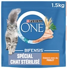 Croquettes Spéciales Chat Stérilisé Poulet - PURINA ONE en promo chez Intermarché Super Bourges à 2,72 €