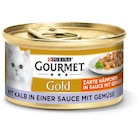 Zookauf Bad Camberg - GOURMET Gold Zarte Häppchen in Sauce mit Gemüse mit Kalb 85 g Angebot im Prospekt GOURMET Gold Zarte Häppchen in Sauce mit Gemüse mit Kalb 85 g bei Zookauf im Bad Camberg Prospekt für 0,49 €
