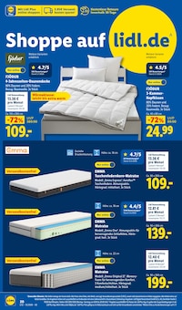 Bettdecke im aktuellen Lidl Prospekt (Aachen) Bettdecke im Lidl Prospekt "LIDL LOHNT SICH" mit 71 Seiten (Aachen)