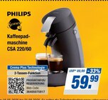 Kaffeepadmaschine CSA 220/60 Angebote von Philips bei expert Emden für 59,99 €