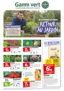 Prospectus Gamm vert à La Côte-Saint-André, "RETOUR AU JARDIN", 4 pages de promos valables du 26/02/2025 au 09/03/2025