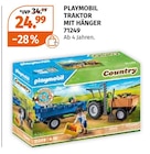 TRAKTOR MIT HÄNGER von PLAYMOBIL im aktuellen Müller Prospekt für 24,99 €