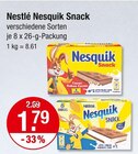 Aktuelle Kakao Angebote bei V-Markt in Regensburg Aktuelles Nesquik Snack Cacao Kakao Angebot bei V-Markt in Regensburg ab 1,79 €