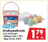 Straßenmalkreide Eierform von Stylex im aktuellen Mäc-Geiz Prospekt