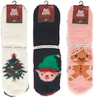 Mi-chaussettes Cocooning Noël femme en promo chez Carrefour Dunkerque à 4,00 €