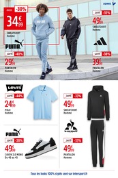 Prix et réduction Polo Homme dans le prospectus Intersport en cours Offre Polo Homme dans le catalogue Intersport du moment à la page 9