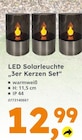 LED Solarleuchte 3er Kerzen Set von  im aktuellen Globus-Baumarkt Prospekt für 12,99 €