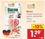 Bacon im Angebot bei Netto Marken-Discount in Hamm Bacon Angebote von Ein Herz für Erzeuger bei Netto Marken-Discount Hamm für 1,29 €