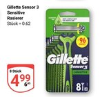 Sensor 3 Sensitive Rasierer im Angebot bei GLOBUS in Plauen Sensor 3 Sensitive Rasierer Angebote von Gillette bei GLOBUS Plauen für 4,99 €