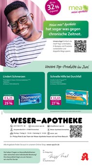 Aktueller mea - meine apotheke Prospekt (Emmerthal, 4 Seiten zum blättern mea - meine apotheke Prospekt Unsere Juni-Angebote mit 4 Seiten