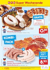 Weißwurst im Netto Marken-Discount Prospekt in Straubing Aktueller Netto Marken-Discount Prospekt mit Weißwurst, "Aktuelle Angebote", Seite 62